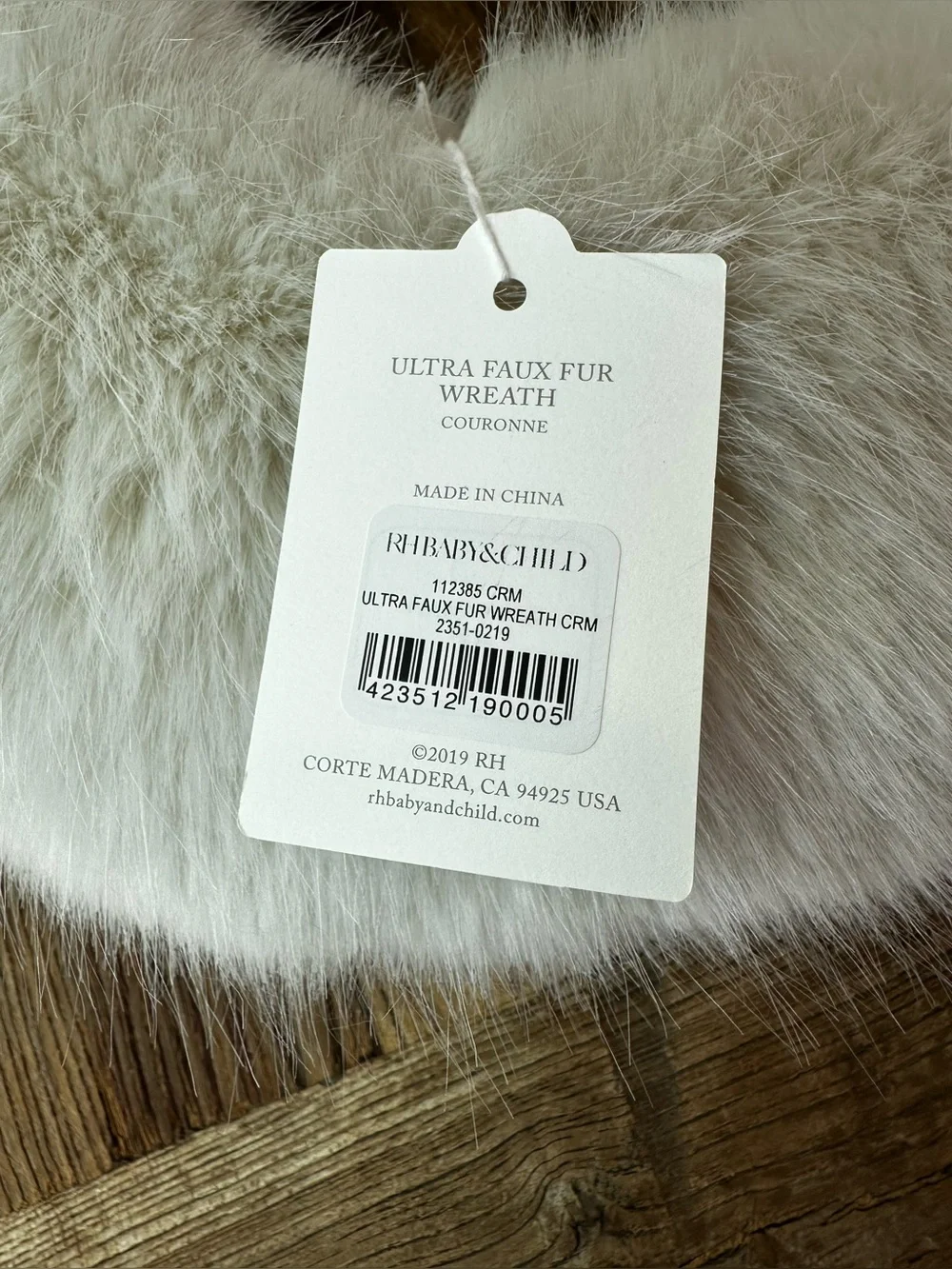 Restoration Hardware soft faux