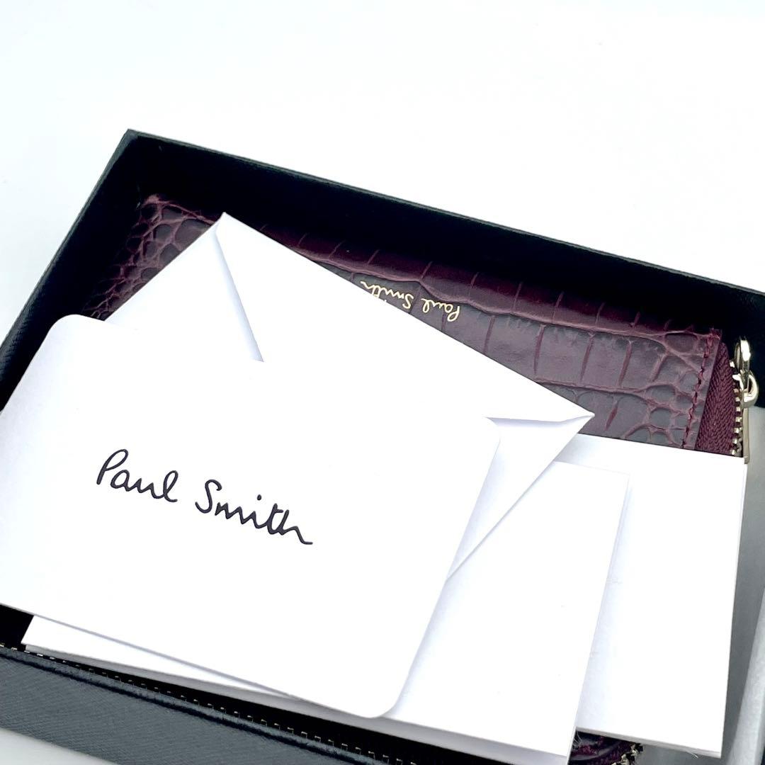 Beautiful condition Paul Smith mini wallet, leather. Management number [a65]